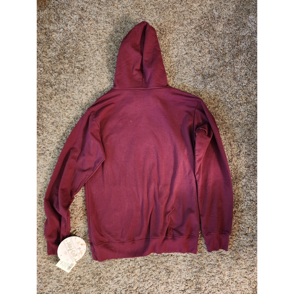 Harry Potter Hogwarts Alumni Maroon Pullover Hoodie Fifth Sun WB Crest Mens S - Picture 3 of 8
